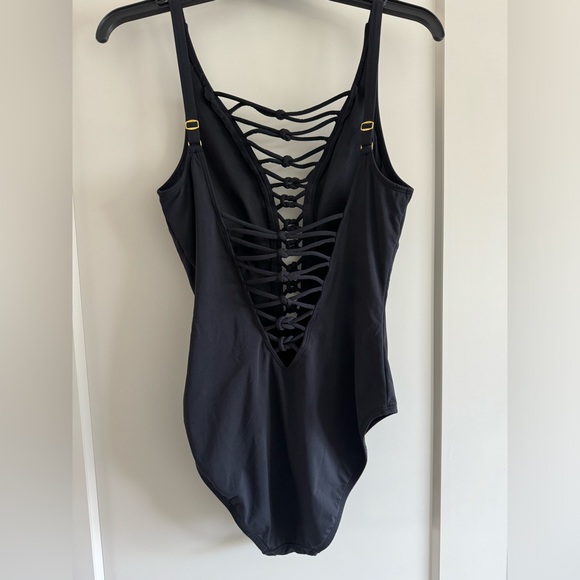 Bleu by Rod Beattie Kore Lace Up One Piece Swimsuit - Picture 6 of 7